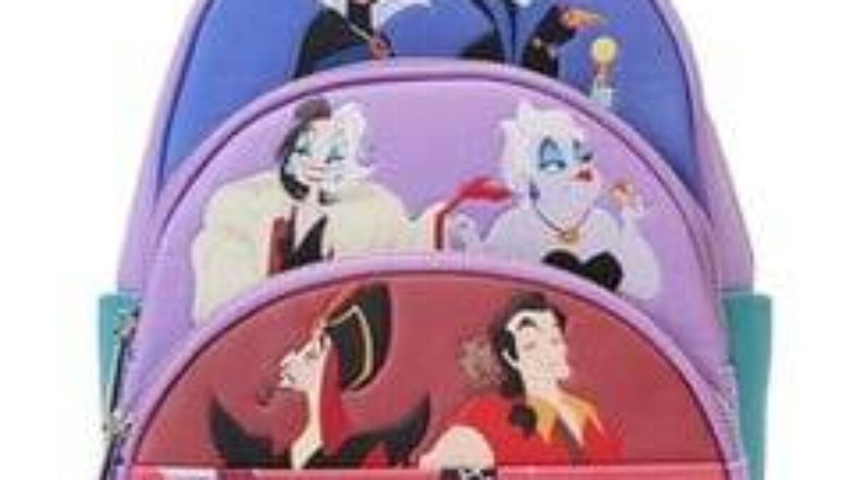 Disney Villains Triple Pocket Mini-Backpack | Loungefly
