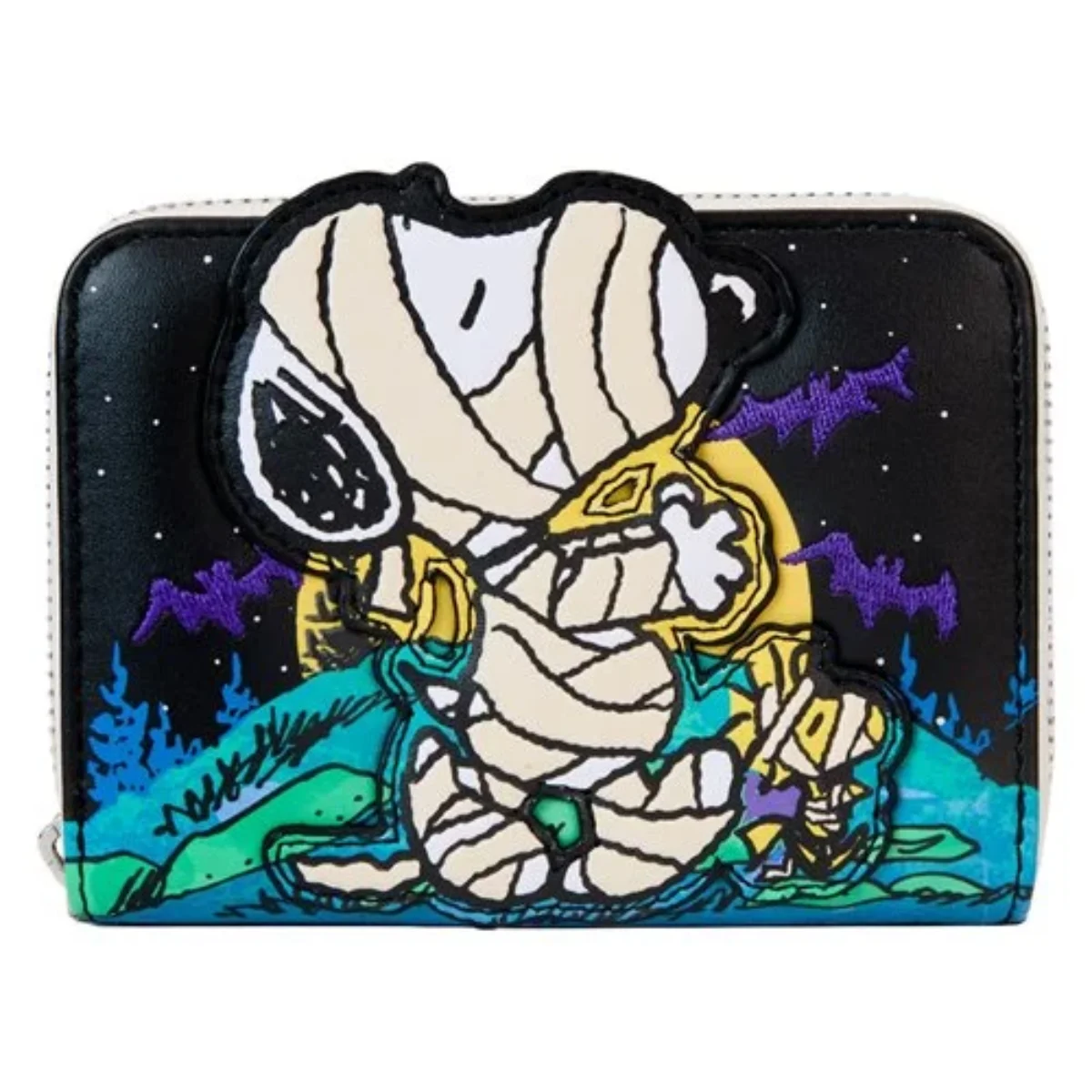Loungefly Peanuts Snoopy Gingerbread Wreath Zip-Around Wallet