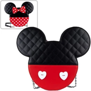 Loungefly - Mickey Mouse and Minnie Mouse Valentines Crossbody Purse
