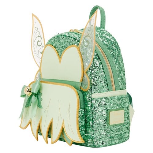 Loungefly - Tinker Bell Holiday Sequin Cosplay Mini-Backpack - Image 2