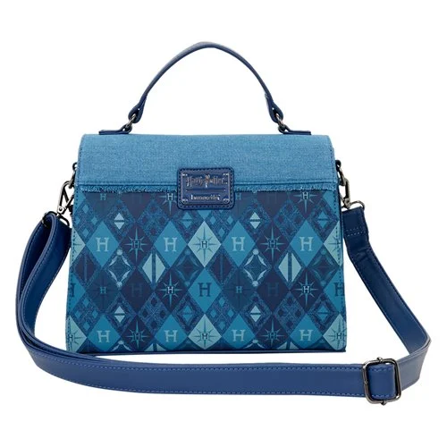 Loungefly - Harry Potter Houses of Hogwarts Denim Crossbody Bag - Image 3