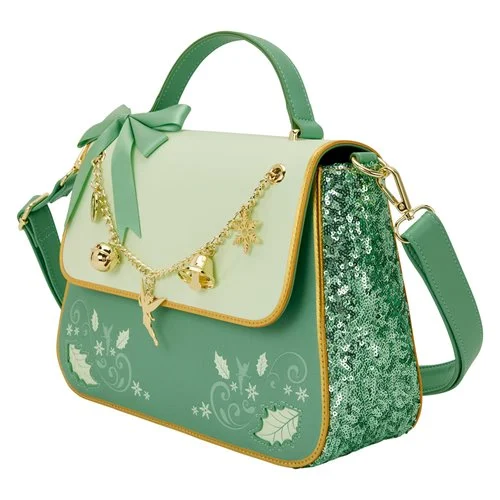 Loungefly - Tinker Bell Holiday Sequin Crossbody Bag with Charms - Image 2