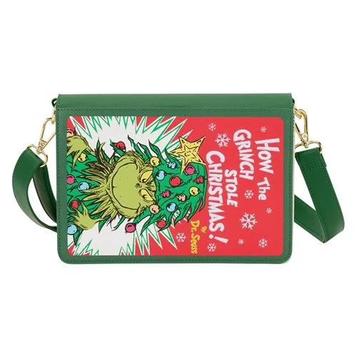 Loungefly - Dr. Seuss Grinch Holiday Coloring Book Crossbody Bag