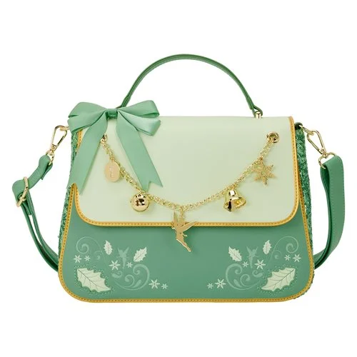 Loungefly - Tinker Bell Holiday Sequin Crossbody Bag with Charms