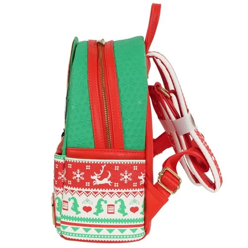 Loungefly - How the Grinch Stole Christmas Grinch Christmas Sweater Mini-Backpack - Entertainment Earth Exclusive - Image 3
